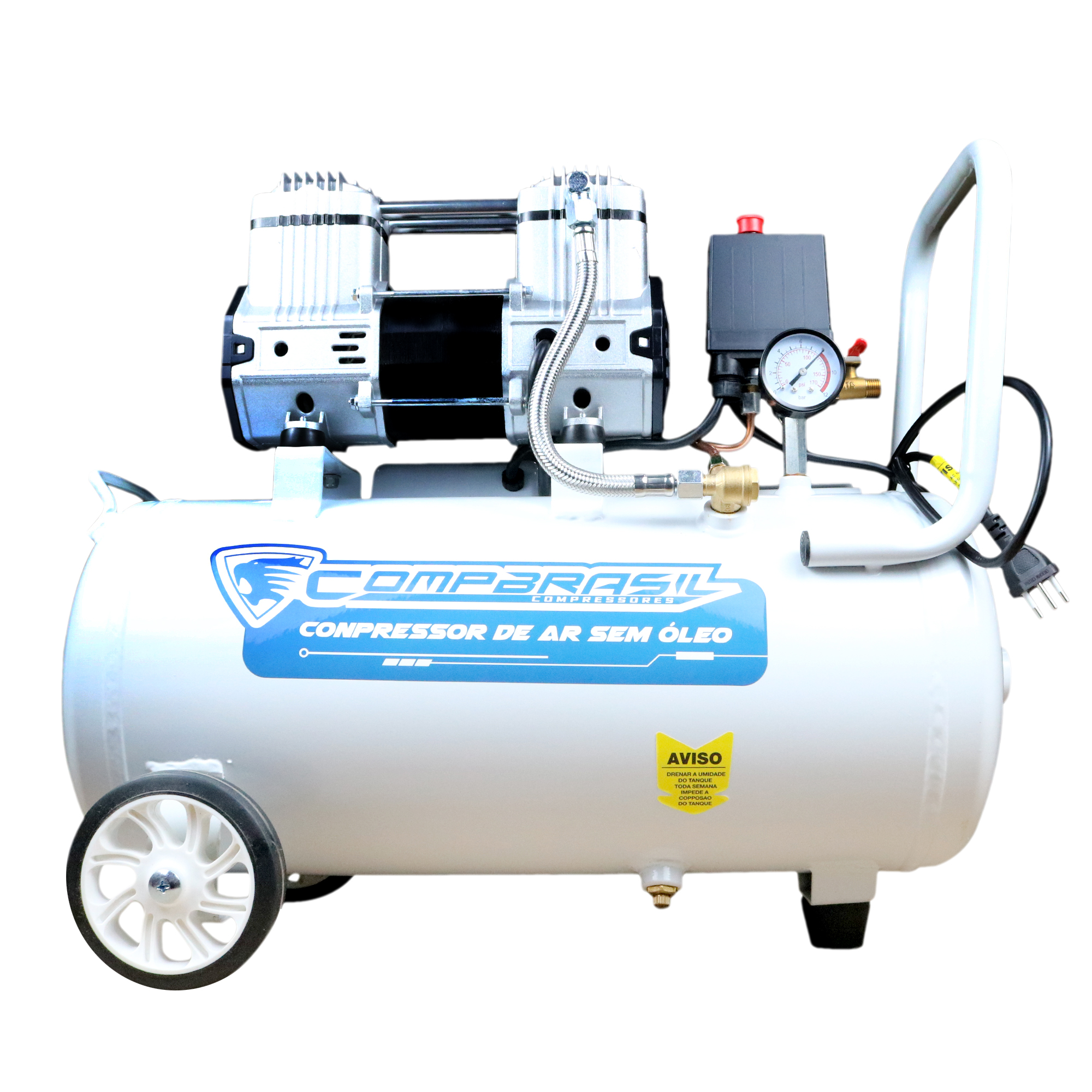 COMPRESSOR SEM OLEO 1100 25L 